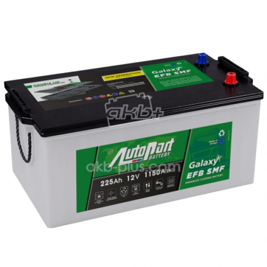 Автомобильный аккумулятор Autopart Galaxy EFB SMF 6СТ-225 12В, 225Ач, 1150А  - купить