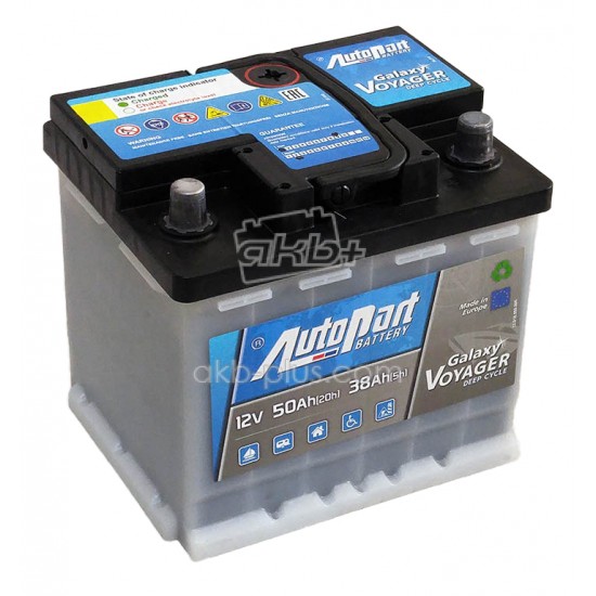 Аккумулятор Autopart Galaxy Voyager Deep Cycle 50 Ач 12 Вольт - купить