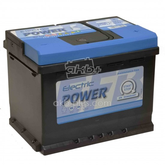 Автомобильный аккумулятор Electric Power 6СТ-60 (-/+) Start Stop EFB, 12В, 60Ач, 640А - купить
