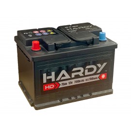 Автомобильный аккумулятор Hardy 6СТ-75 (+/-) 12В 75АH 760А
