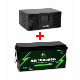 Комплект резервного питания BRAZZERS BRSW-LFP-1500-24/IDEALAKKU 24V/100Ah