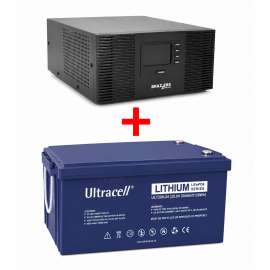 Комплект резервного питания BRAZZERS BRSW-LFP-1500-24/Ultracell LIT200-24