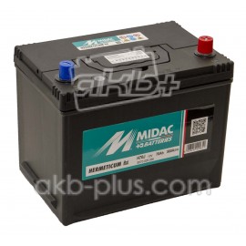 Аккумулятор 6СТ-70A MIDAC HERMETICUM Asia, 12V, 70Ah (-/+) евро, Мидак Герметикум азия, 12В, 70Ач, EN560А