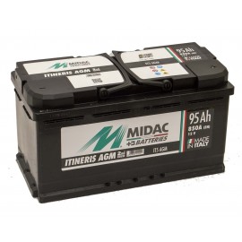 Аккумулятор 6СТ-95A MIDAC ITINERIS START STOP AGM, 12V, 95Ah, R Мидак Итинерис, 12В, 95Ач, EN850А
