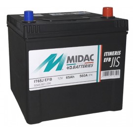 Аккумулятор 6СТ-65A MIDAC ITINERIS EFB- STOP & START Asia, 12V, 65Ah (-/+), , EN560А