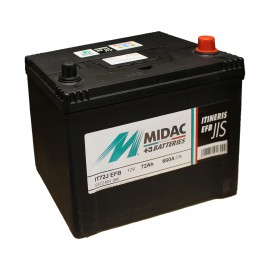 Аккумулятор 6СТ-72A MIDAC ITINERIS EFB- STOP & START Asia, 12V, 72Ah (-/+), , EN660А
