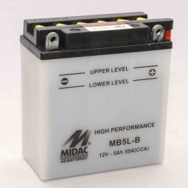 Акумулятор 5Ah-12v MB5L-B (YB5L-B) Midac Moto (120х60х130), R, EN55 Акумулятор 5Ah-12v MB5L-B (YB5L-B) Midac Moto (120х60х130), R, EN55