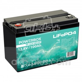 Батарея аккумуляторная Powerbox LiFePO4 12(12.8)V 100Ah/1280W(1.28kW)