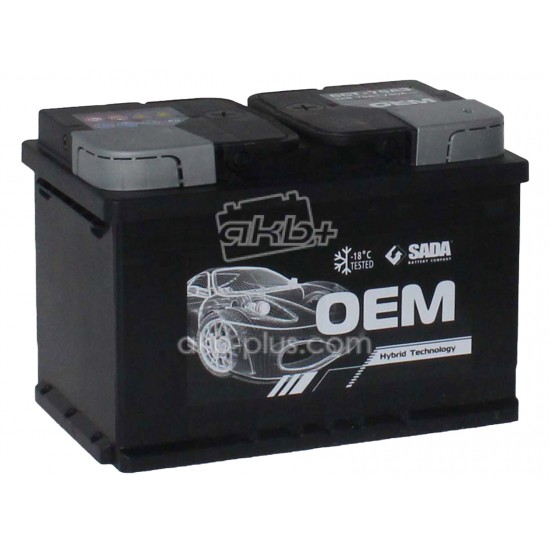 Автомобильный аккумулятор OEM 6СТ-75 (-/+) 12В 75Ач 760А - купить