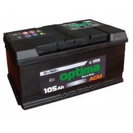 Автомобильный аккумулятор Optima AGM 6СТ-105 12В 105Ач 950А