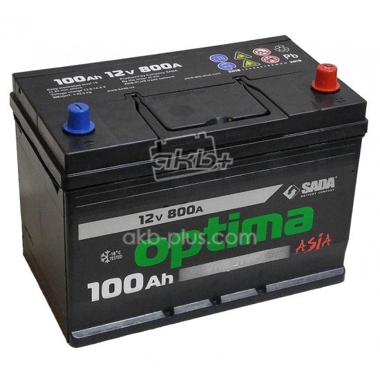Автомобильный аккумулятор Optima Asia 6СТ-100 (-/+) Евро оптима азия 12В 100Ач 800А - купить