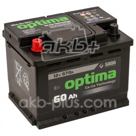 Автомобильный аккумулятор Optima 6СТ-60 (+/-) оптима 12В 60Ач 570А Автомобильный аккумулятор Optima 6СТ-60 (+/-) оптима 12В 60Ач 570А