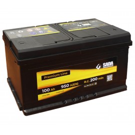 Стартерная батарея 100Аз SADA Premium Line SMF 100Ач, 950А