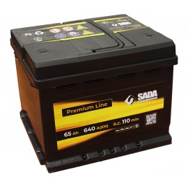 Стартерная батарея 65Аз SADA Premium Line SMF 65Ач, 640А