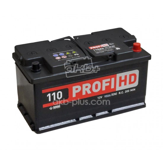 Автомобильный аккумулятор SADA PROFI HD 6СТ-110 (-/+) Евро сада профи 12В 110Ач 950А - купить