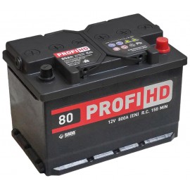 Автомобильный аккумулятор SADA PROFI HD 6СТ-80 (-/+) Евро сада профи 12В 80Ач 800А