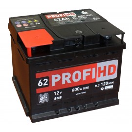 Автомобильный аккумулятор SADA PROFI HD SMF 6СТ-62 (+/-) сада профи 12В 62Ач 600А