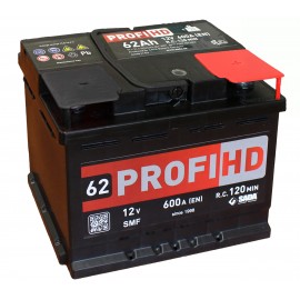 Автомобильный аккумулятор SADA PROFI HD SMF 6СТ-62 (-/+) сада профи 12В 62Ач 600А