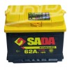 Автомобильный аккумулятор SADA Standard 6СТ-62 (-/+)Евро сада стандард,12В, 62Ач, 570А