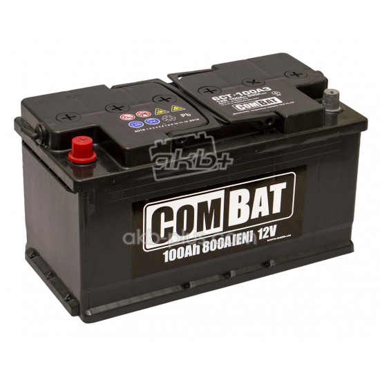 Автомобильный аккумулятор SADA COMBAT 6СТ-100 (+/-),сада комбат, 12В, 100Ач, 800А - купить