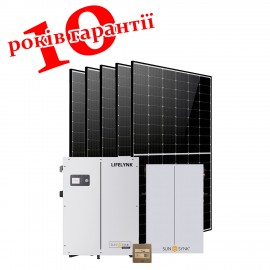 Комплект резервного питания на 2,5кВт SUNSYNK All-in-one Lifelynk S / SUNSYNK 5,12кВт / РР0109 / 5x DMEGC 450Вт