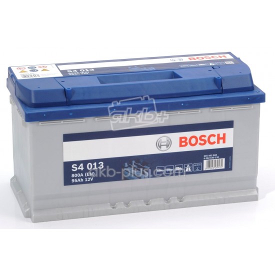 Аккумулятор 6СТ-95A Bosch (S4013), 12V, 95Ah (-/+) Бош евро, 12В, 95Ач, EN800А - купить
