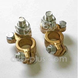 Клемма ремонтная универсальная /болтовой зажим/ (латунь) Ø 10 Клемма ремонтная универсальная /болтовой зажим/ (латунь) Ø 10