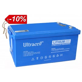 Батарея аккумуляторная Ultracell LiFePO4 12(12.8)V 200Ah/2560W(2.56kW) Grade A LED DISPLAY, ON OFF