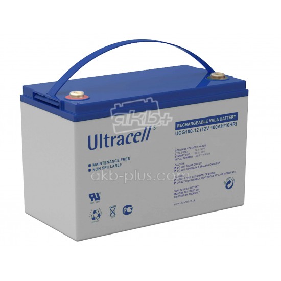 Батарея аккумуляторная Ultracell UCG100-12, 12В, 100Ач,  - купить