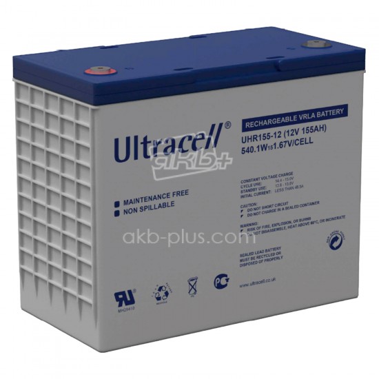 Батарея аккумуляторная Ultracell UHR155-12, 12В, 155Ач, AGM - купить