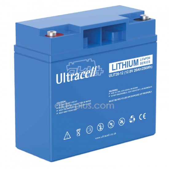 Батарея аккумуляторная Ultracell ULIT20-12, LiFePO4 12(12.8)V/256W(0.256kW) - купить